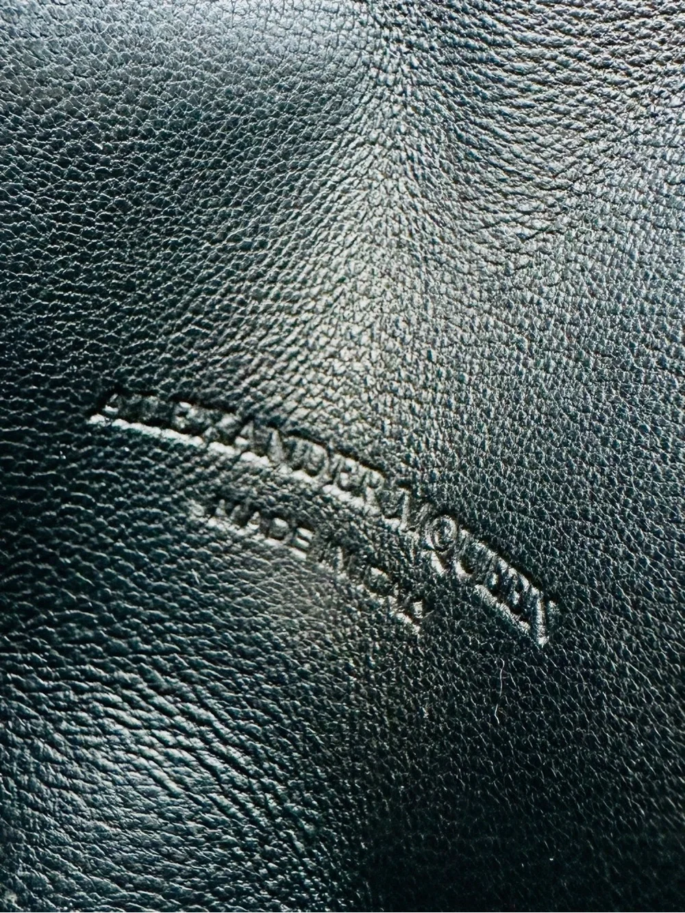 Alexander McQueen White Leather Envelope Card Wallet with Silver Logo